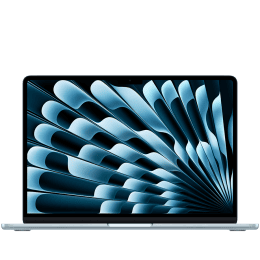 MacBook Air 13-inch,Sky Blue,Model A3449,M5 CHIP WITH 10C CPU, 10C GPU,16GB unified memory,30W USB-C Power Adapter,512GB SSD storage,Two Thunderbolt 4 Ports,Touch ID,Liquid Retina display,Force Touch Trackpad, KEYBOARD US English