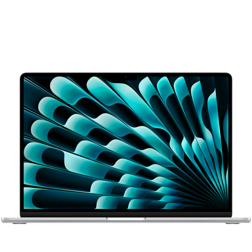 MacBook Air 15-inch,Silver,Model A3448,M5 CHIP WITH 10C CPU, 10C GPU,24GB unified memory,35W Dual USB-C Power Adapter,512GB SSD storage,Two Thunderbolt 4 Ports,Touch ID,Liquid Retina display,Force Touch Trackpad, KEYBOARD-INT
