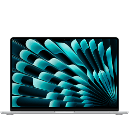 MacBook Air 15-inch,Silver,Model A3448,M5 CHIP WITH 10C CPU, 10C GPU,16GB unified memory,70W USB-C Power Adapter, 512GB SSD storage,Two Thunderbolt 4 Ports,Touch ID,Liquid Retina display, Force Touch Trackpad, KEYBOARD-SUN