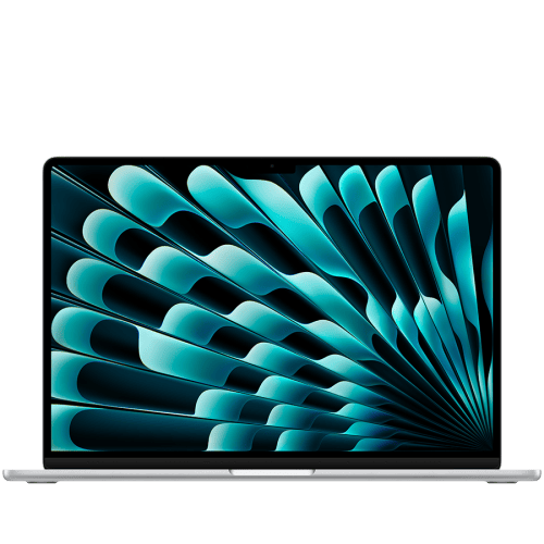 MacBook Air 15-inch,Silver,Model A3448,M5 CHIP WITH 10C CPU, 10C GPU,16GB unified memory,70W USB-C Power Adapter, 512GB SSD storage,Two Thunderbolt 4 Ports,Touch ID,Liquid Retina display, Force Touch Trackpad, KEYBOARD-SUN