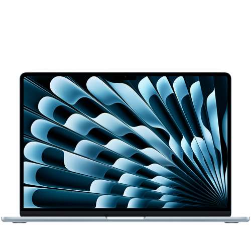 MacBook Air 15-inch,Sky Blue,Model A3448,M5 CHIP WITH 10C CPU, 10C GPU,32GB unified memory,70W USB-C Power Adapter,512GB SSD storage,Two Thunderbolt 4 Ports,Touch ID,Liquid Retina display,Force Touch Trackpad, KEYBOARD-SUN