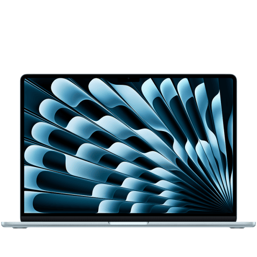 MacBook Air 15-inch,Sky Blue,Model A3448,M5 CHIP WITH 10C CPU, 10C GPU,32GB unified memory,35W Dual USB-C Power Adapter, 2TB SSD storage,Two Thunderbolt 4 Ports,Touch ID,Liquid Retina display,Force Touch Trackpad, KEYBOARD US English
