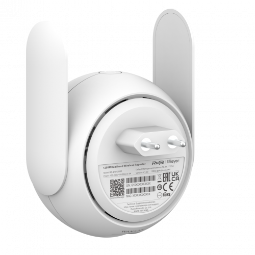 Двухполосный усилитель сигнала Wi-Fi RG-EW1200R 1200 Мбит/с