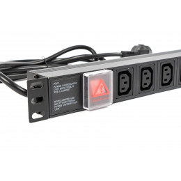 Блок розеток RAPAN-PDU8S-C13 8 гнезд IEC C13, кабель 2м с вилкой Schuko
