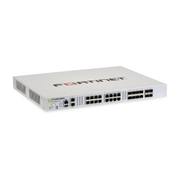 FortiGate-201G 10 x GE RJ45 (including 1 x MGMT port, 1 x HA port, 8 x switch ports), 4 x GE SFP slots, 8 x 5GE RJ45, 8 x 10GE SFP+ slots, NP7Lite and CP10 hardware accelerated, 480GB onboard SSD storage.