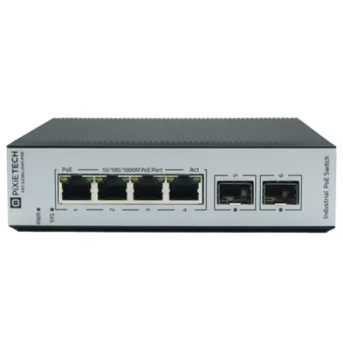 Управляемый промышленный POE коммутатор L2 PXT-S250G-2S4T-POE