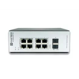 Управляемый промышленный POE коммутатор Pixietech PXT-S250G-2S8T-POE