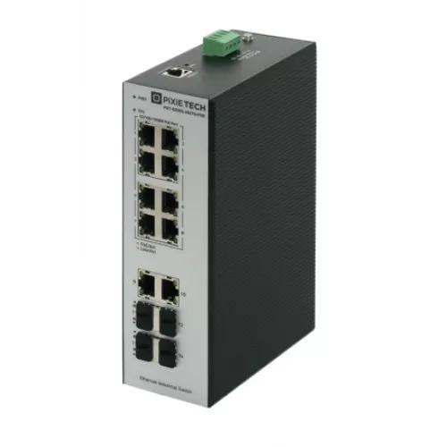 Управляемый промышленный POE коммутатор L2 PXT-S250G-4S2T8-POE