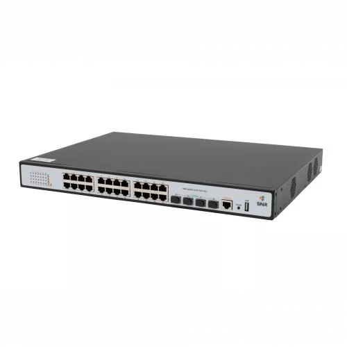 Управляемый PoE коммутатор уровня 2 SNR-S2989G-24TX-POE-2AC