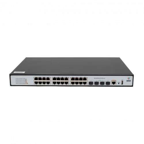 Управляемый PoE коммутатор уровня 2 SNR-S2989G-24TX-POE-2AC